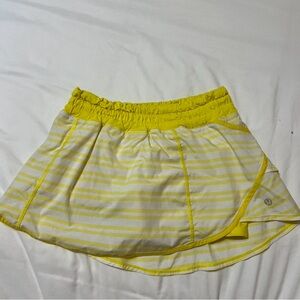 Yellow Striped Women's Skirt